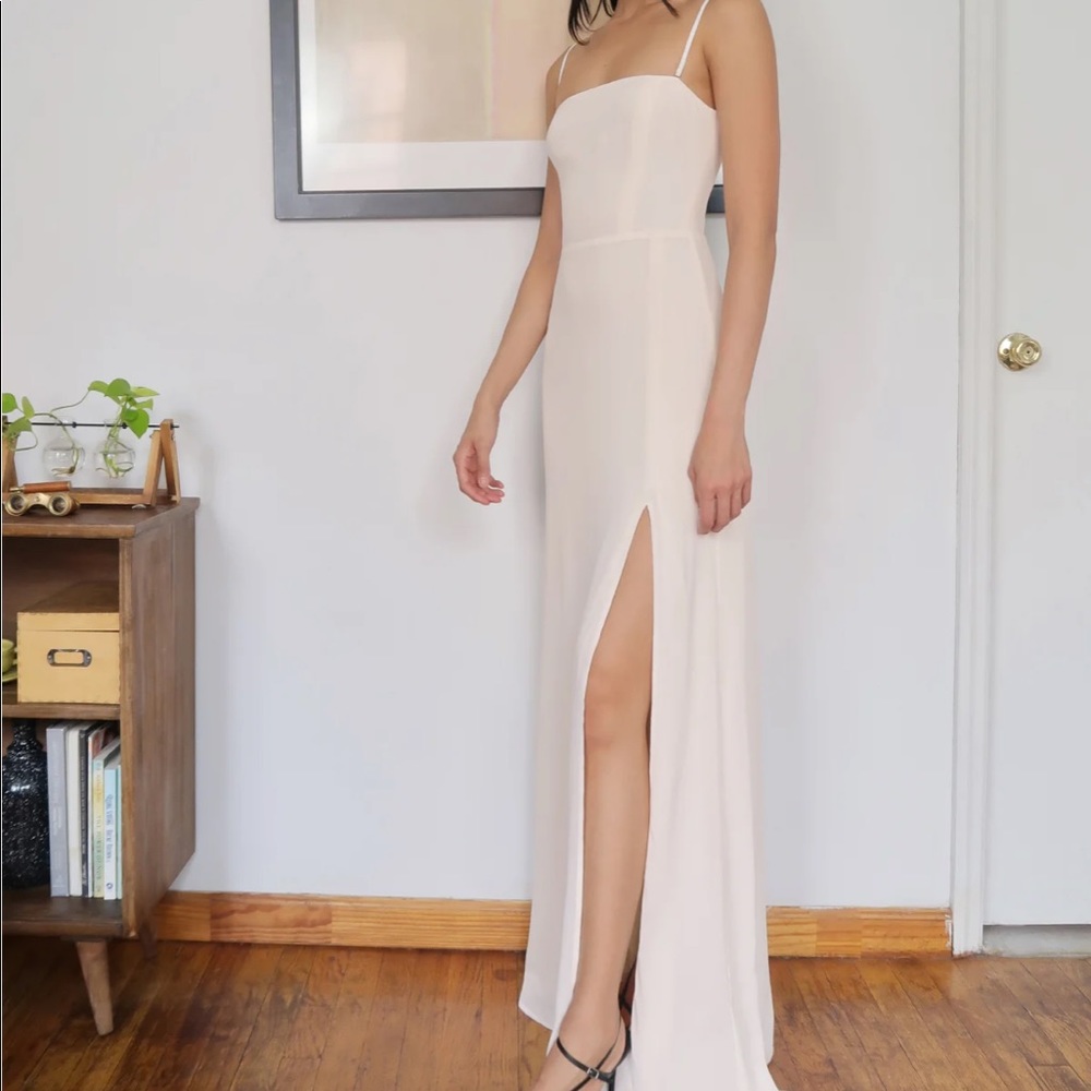 Reformation Ingrid Ivory/White Dress